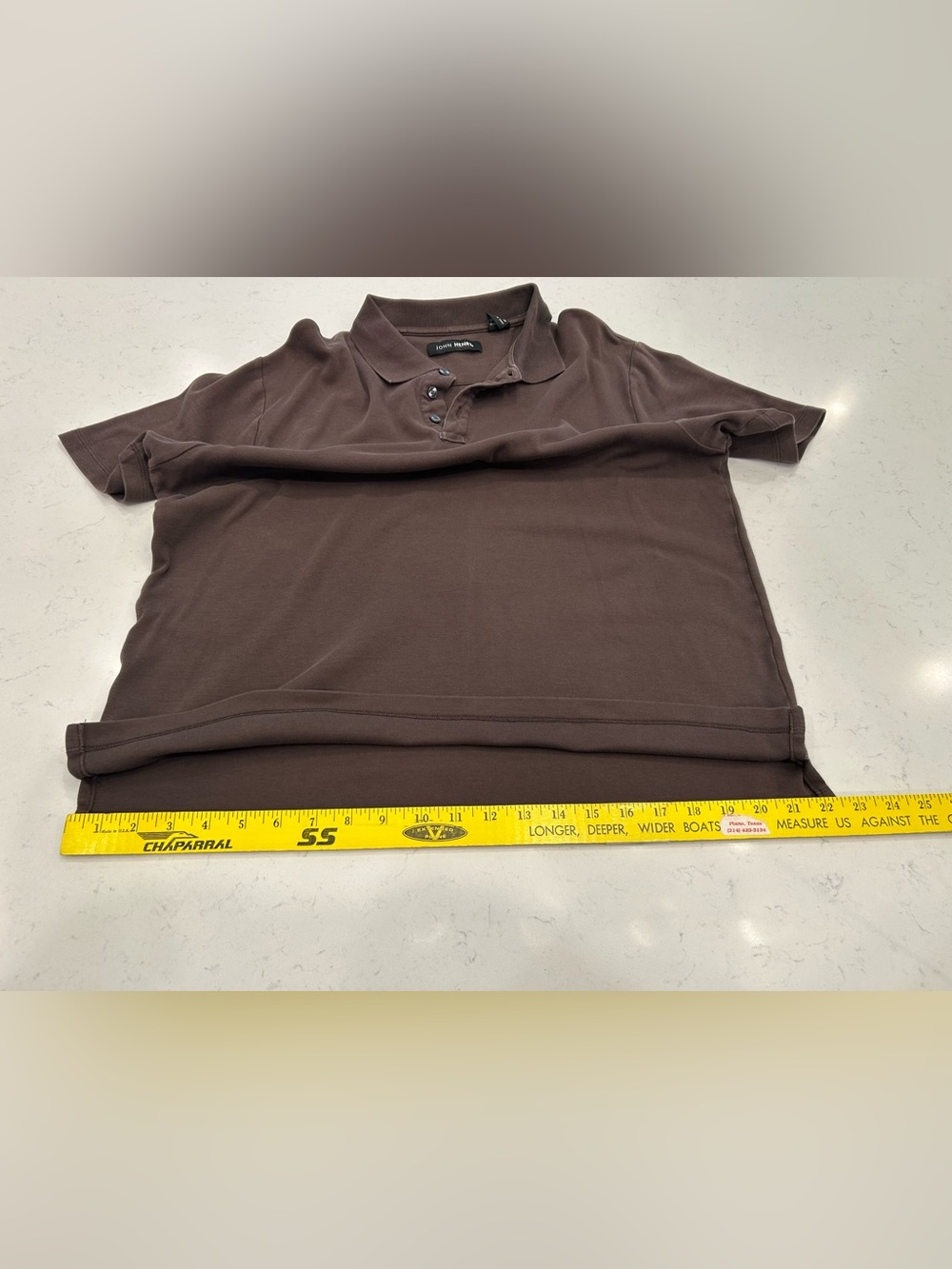 John Henry Woven Black Label 100% Cotton Large Polo - Picture 7 of 10